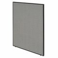Gec Interion Office Partition Panel, 48-1/4inW x 96inH, Gray OFP048R-96-GY